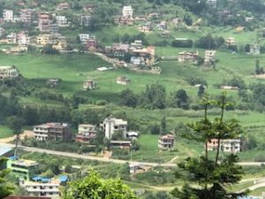 View from top hill