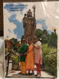 In front of Tallest Shiva