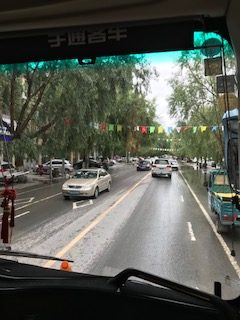 Lhasa Capital city of Tibet. Roads